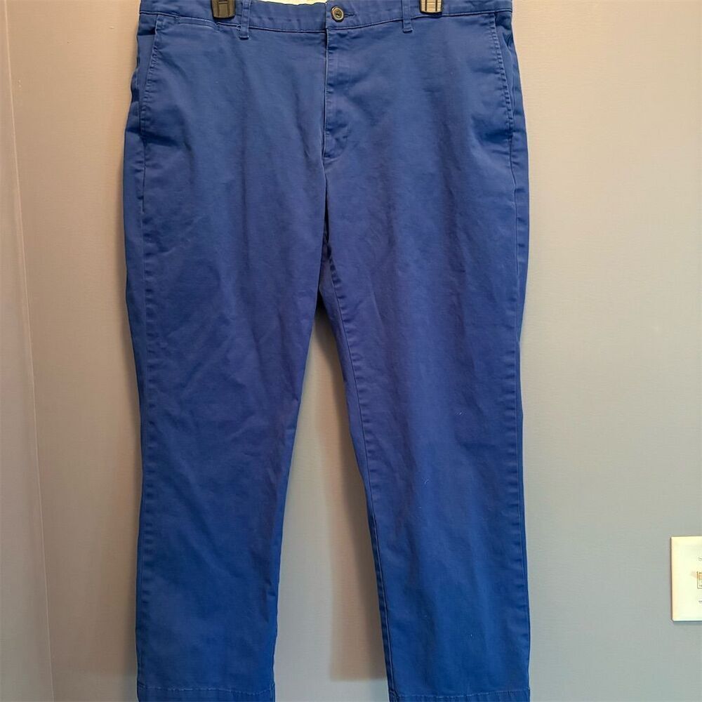 Goodthreads Men's Blue Chino Pants Size 38 Straight Fit 27 Inseam